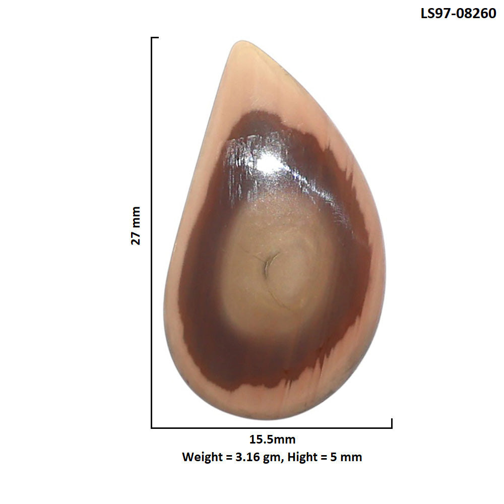 Imperial Jasper 15.5x27x5 mm Fancy Shape Polished Gemstone LS97-08260