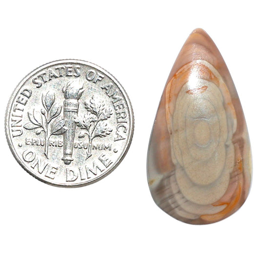 Imperial Jasper 14.6x27.15x4 mm Pear Shape Polished Gemstone LS97-08267