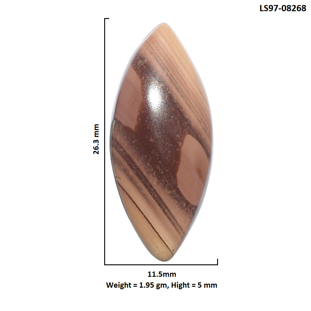 Imperial Jasper 11.5x26.3x5 mm Marquise Shape Polished Gemstone LS97-08268