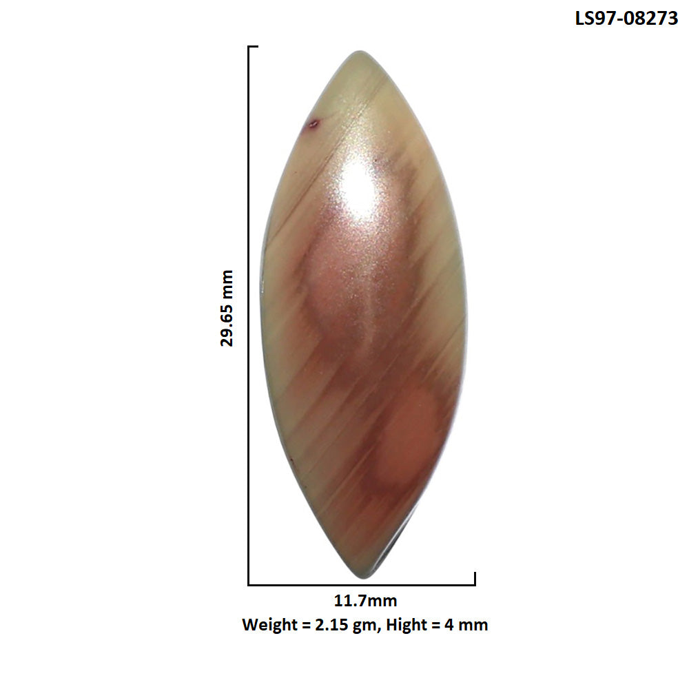 Imperial Jasper 11.7x29.65x4 mm Marquise Shape Polished Gemstone LS97-08273