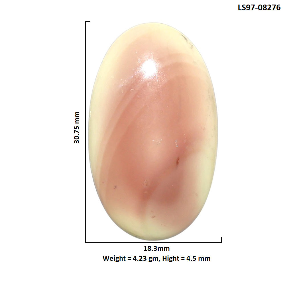 Imperial Jasper 18.3x30.75x4.5 mm Oval Shape Polished Gemstone LS97-08276