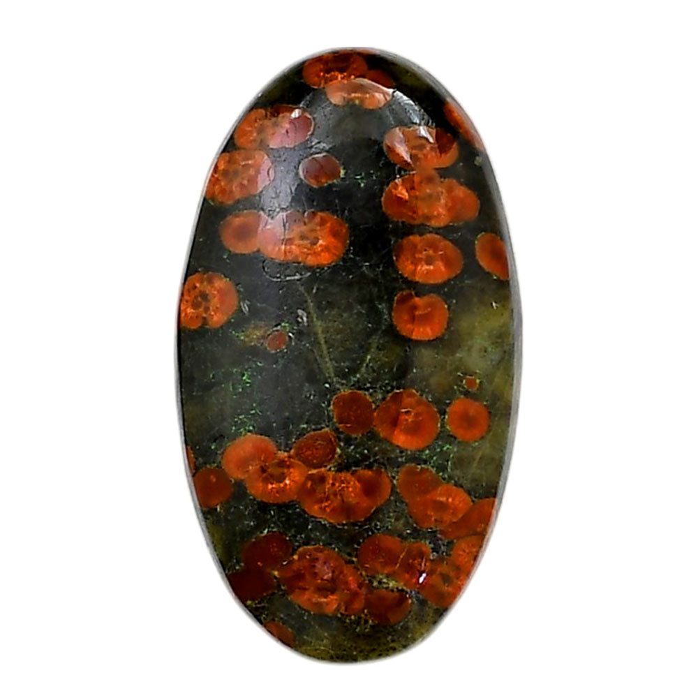 Peanut Obsidian 21.25x37.35x6.5 mm Oval Shape Polished Gemstone LS98-05976