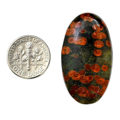 Peanut Obsidian 21.25x37.35x6.5 mm Oval Shape Polished Gemstone LS98-05976