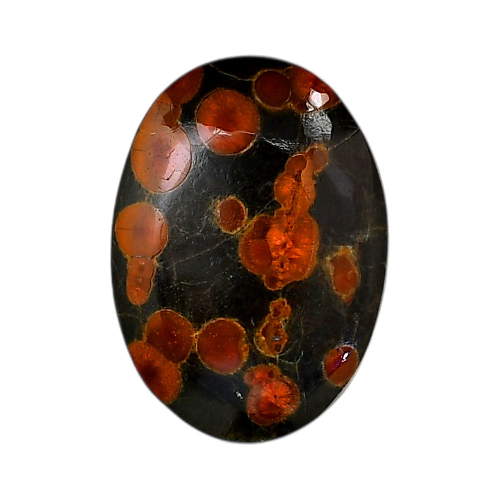 Peanut Obsidian 22.85x31.85x5.7 mm Oval Shape Polished Gemstone LS98-05978