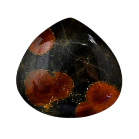 Peanut Obsidian 24x25.4x6.5 mm Heart Shape Polished Gemstone LS98-05981