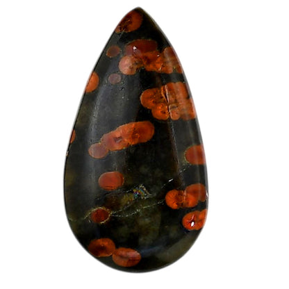 Peanut Obsidian 19.8x36.25x5 mm Pear Shape Polished Gemstone LS98-05985