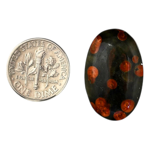 Peanut Obsidian 16.5x25.7x5.5 mm Oval Shape Polished Gemstone LS98-05987