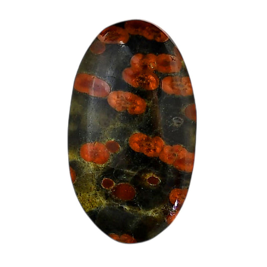 Peanut Obsidian 19x33.15x5.5 mm Oval Shape Polished Gemstone LS98-05989
