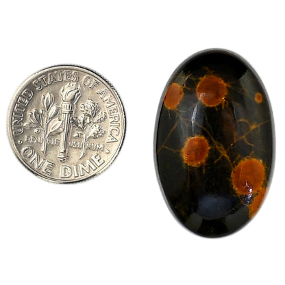 Peanut Obsidian 18.15x28.3x7 mm Oval Shape Polished Gemstone LS98-05992