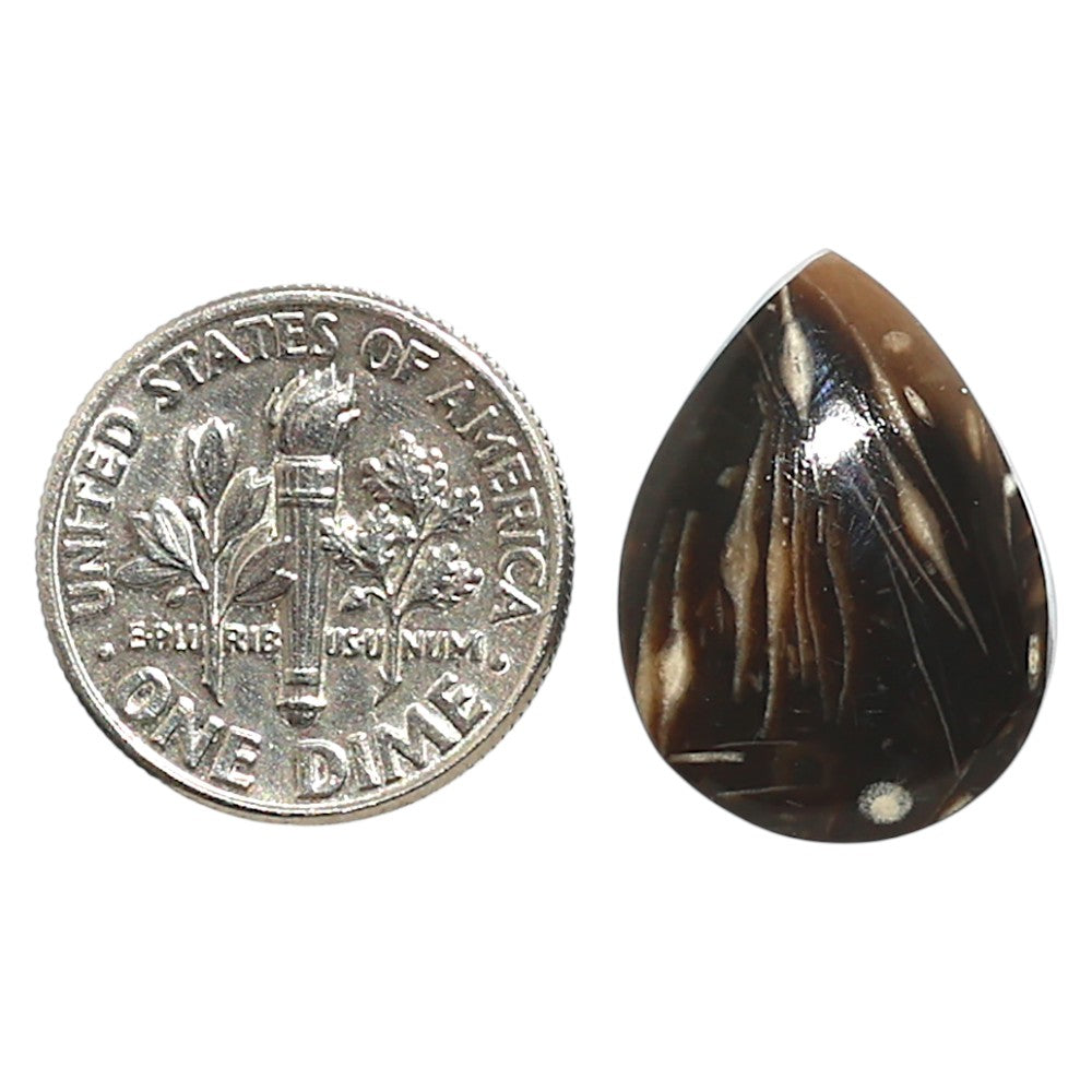 Natural Bat Cave Jasper 14x19.6x5 mm Pear Shape Polished Gemstone LS99-010007