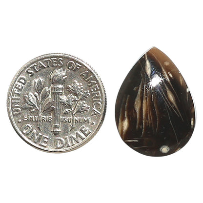 Natural Bat Cave Jasper 14x19.6x5 mm Pear Shape Polished Gemstone LS99-010007