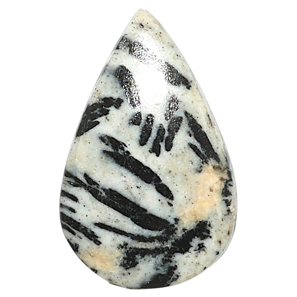 Natural Hornblende 18.6x29.4x4.5 mm Pear Shape Polished Gemstone LS99-010017