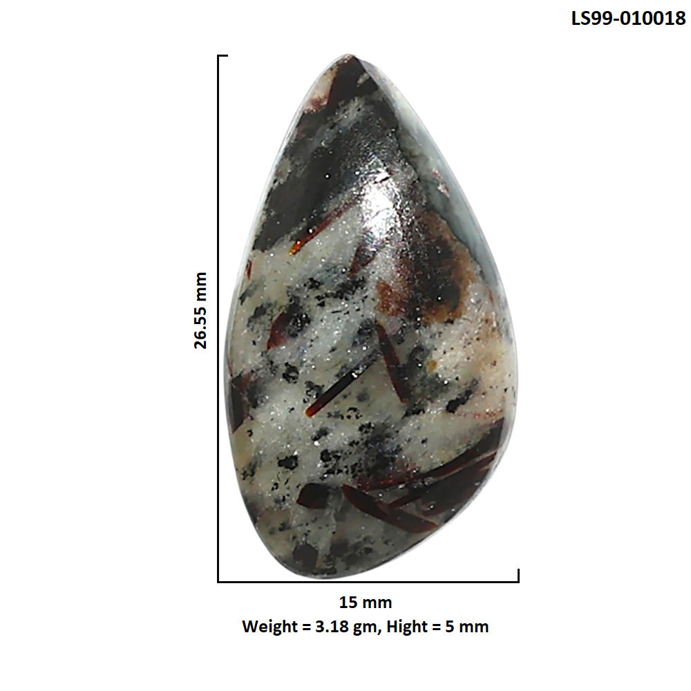 Natural Astrophyllite 15x26.55x5 mm Fancy Shape Polished Gemstone LS99-010018