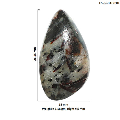 Natural Astrophyllite 15x26.55x5 mm Fancy Shape Polished Gemstone LS99-010018