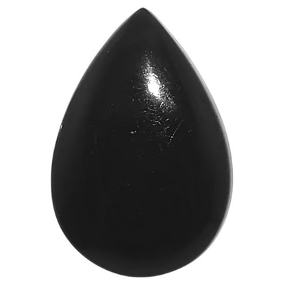 Natural Black Onyx 15.2x22.55x5 mm Pear Shape Polished Gemstone LS99-010027