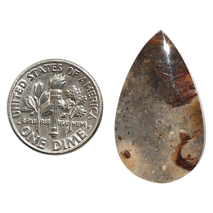Natural Rock Calcy 16.7x28.2x4 mm Pear Shape Polished Gemstone LS99-010046