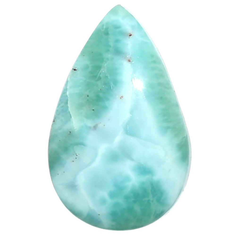 Natural Larimar (Dominican Republic) 16.5x26.15x5.8 mm Pear Shape Polished Gemstone LS99-010048