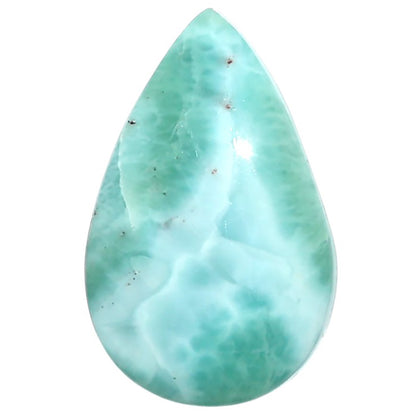 Natural Larimar (Dominican Republic) 16.5x26.15x5.8 mm Pear Shape Polished Gemstone LS99-010048