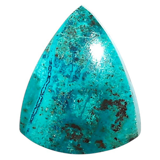 Natural Shattuckite 16.7x20.65x5 mm Fancy Shape Polished Gemstone LS99-010050