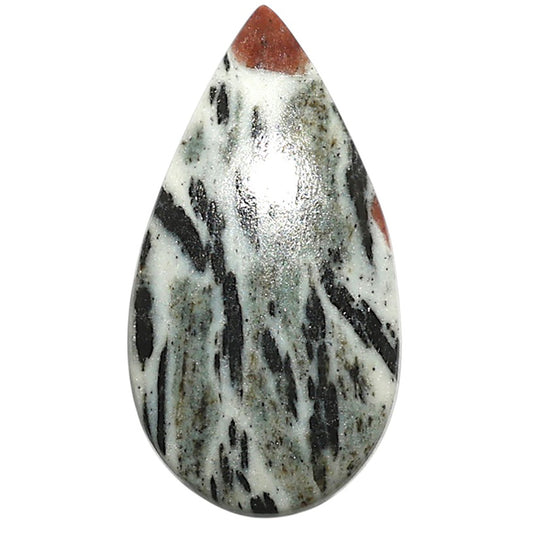 Natural Hornblende 15.8x29.6x4.5 mm Pear Shape Polished Gemstone LS99-010061