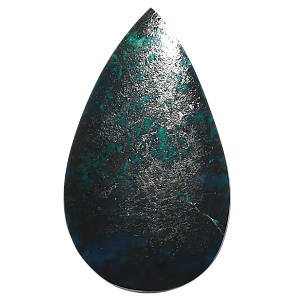 Natural Shattuckite 15.2x26.1x3.5 mm Pear Shape Polished Gemstone LS99-010075