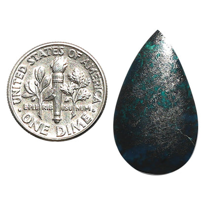 Natural Shattuckite 15.2x26.1x3.5 mm Pear Shape Polished Gemstone LS99-010075
