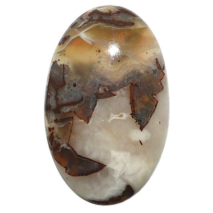 Natural Tube Agate 19x30.4x4.5 mm Oval Shape Polished Gemstone LS99-010085