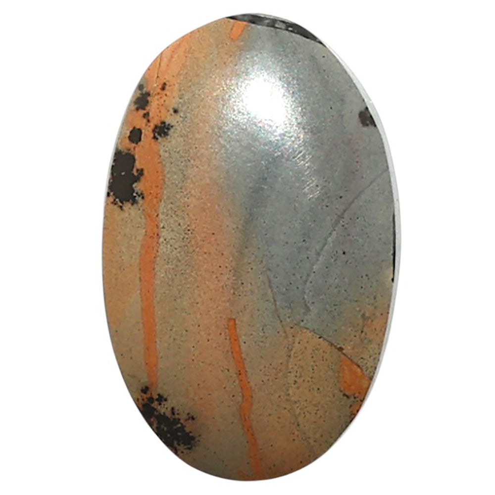 Natural Picture Jasper 14.7x22.8x4 mm Oval Shape Polished Gemstone LS99-010086
