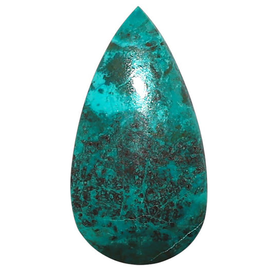 Natural Shattuckite 13x24.4x5 mm Pear Shape Polished Gemstone LS99-010091