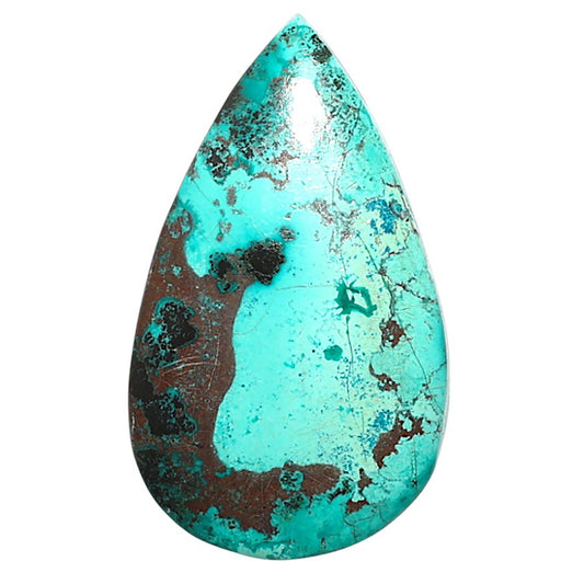 Natural Shattuckite 19x21.9x6 mm Pear Shape Polished Gemstone LS99-010264