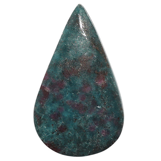 Natural Ruby-In-Kyanite 22.2x37.3x6 mm Pear Shape Polished Gemstone LS99-010265