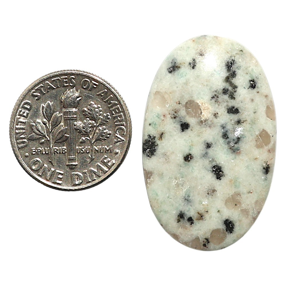 Natural Sesame Jasper 19.7x31.6x4.5 mm Oval Shape Polished Gemstone LS99-010267