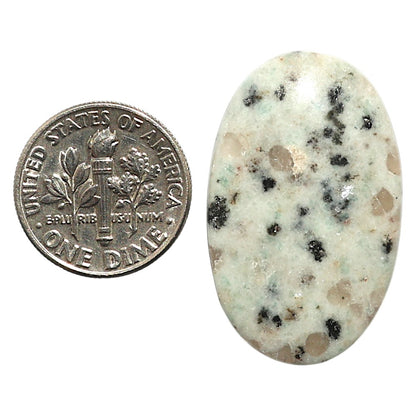 Natural Sesame Jasper 19.7x31.6x4.5 mm Oval Shape Polished Gemstone LS99-010267