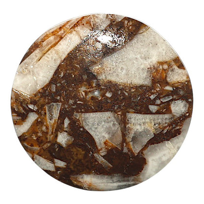 Natural Stick Agate 30.3x30.3x5.5 mm Round Shape Polished Gemstone LS99-010269