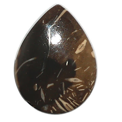 Natural Bat Cave Jasper 15.4x20.2x5 mm Pear Shape Polished Gemstone LS99-010274