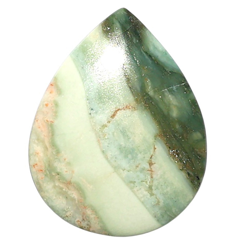 Natural Saturn Chalcedony 20.8x26.6x4.7 mm Pear Shape Polished Gemstone LS99-010276