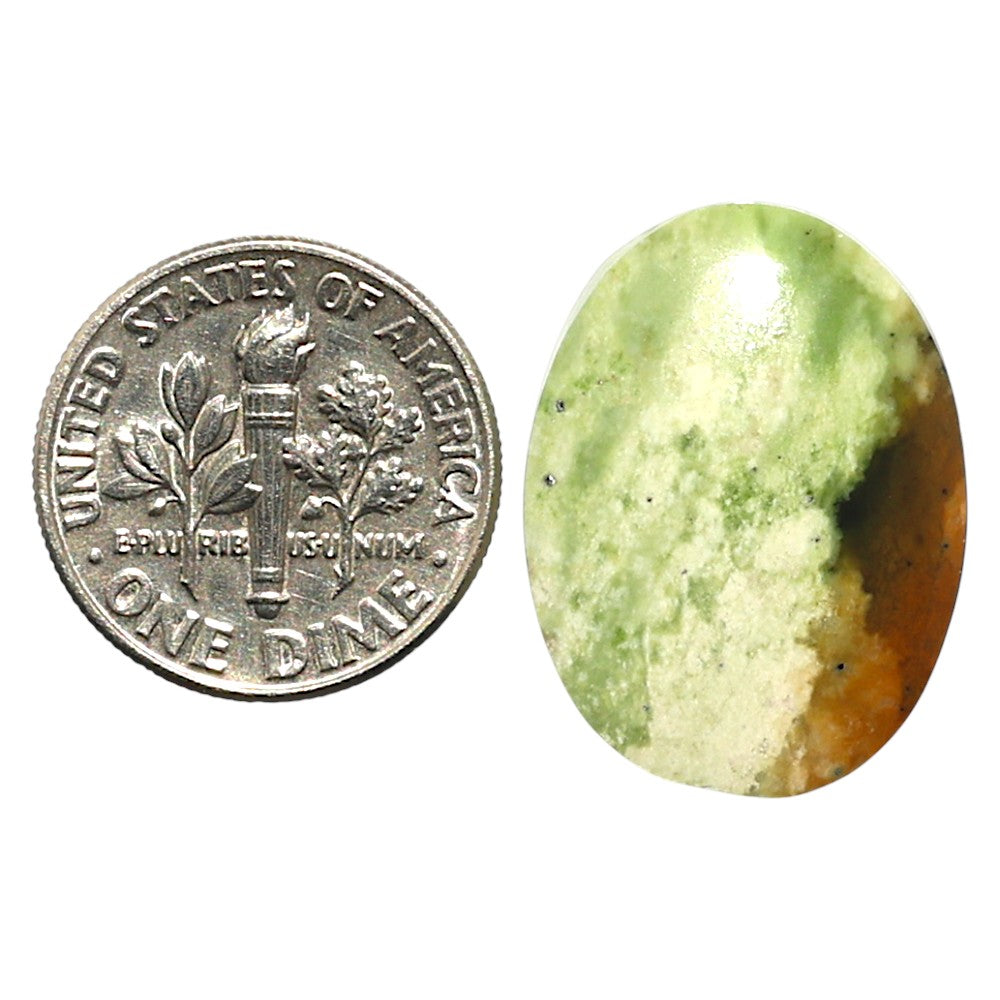 Natural Chrome Chalcedony 17x22.65x5 mm Oval Shape Polished Gemstone LS99-010288