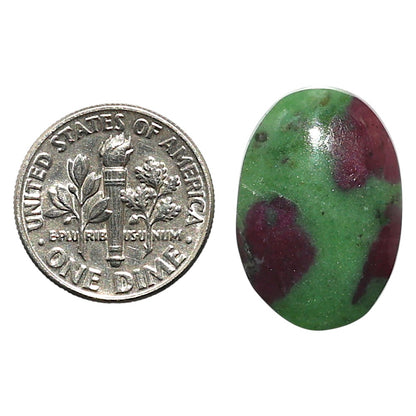 Natural Ruby-Zoisite 15x21.8x4 mm Oval Shape Polished Gemstone LS99-010298