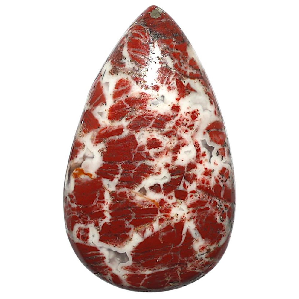 Natural Money Agate 20.7x34.4x6 mm Pear Shape Polished Gemstone LS99-010313
