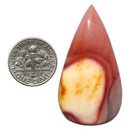 Natural Red Mookaite 23.35x43.9x6.5 mm Pear Shape Polished Gemstone LS99-010332