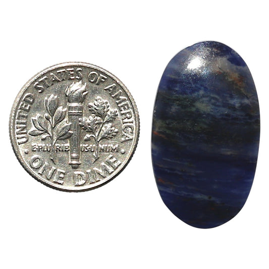 Natural Sodalite 15x25.6x4 mm Oval Shape Polished Gemstone LS99-010334