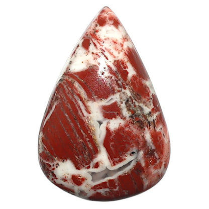 Natural Money Agate 17.6x25.9x6.5 mm Pear Shape Polished Gemstone LS99-010340