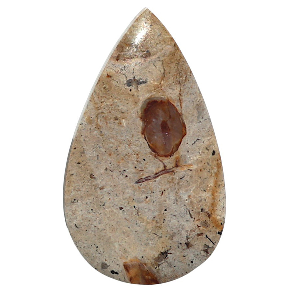 Natural Rock Calcy 21.7x36.7x5 mm Pear Shape Polished Gemstone LS99-010353