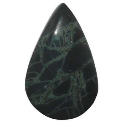 Natural Spider Web Obsidian 18.4x29.15x6 mm Pear Shape Polished Gemstone LS99-010371