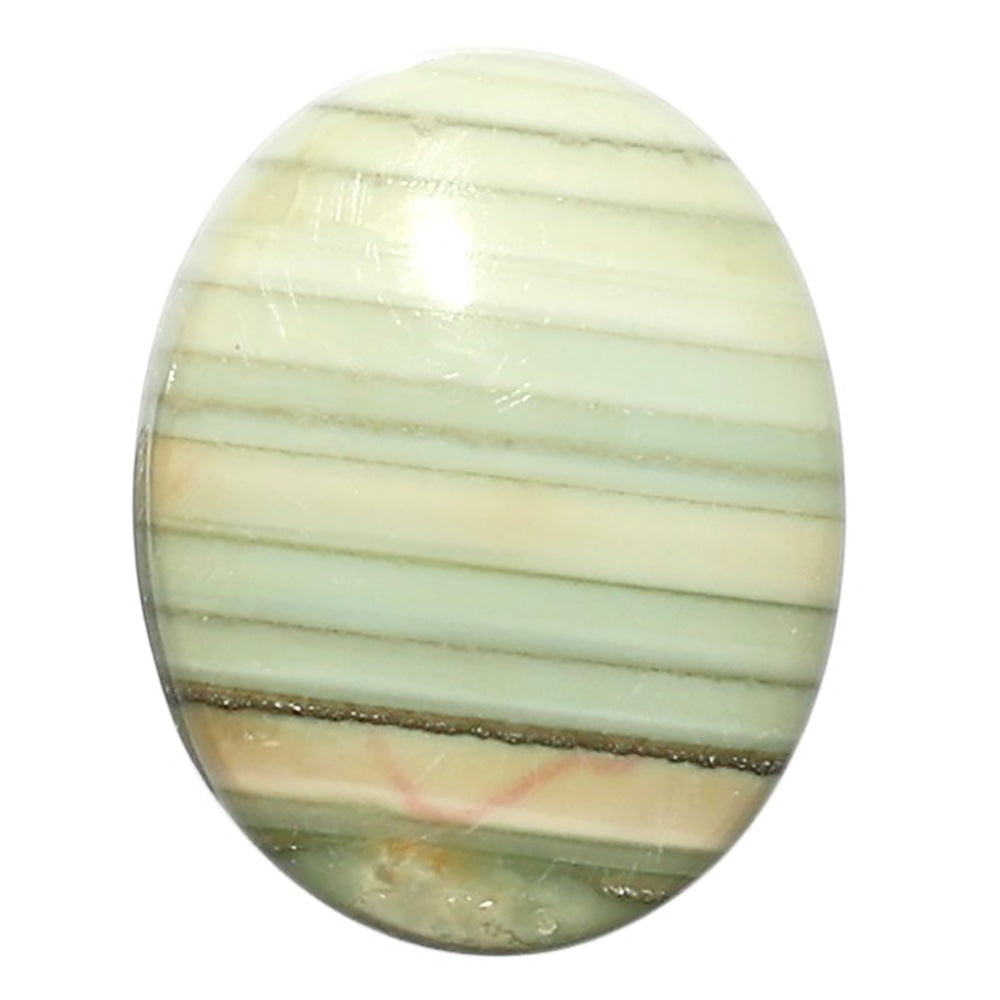 Natural Saturn Chalcedony 19x24.15x6 mm Oval Shape Polished Gemstone LS99-010378