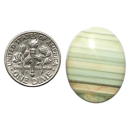 Natural Saturn Chalcedony 19x24.15x6 mm Oval Shape Polished Gemstone LS99-010378