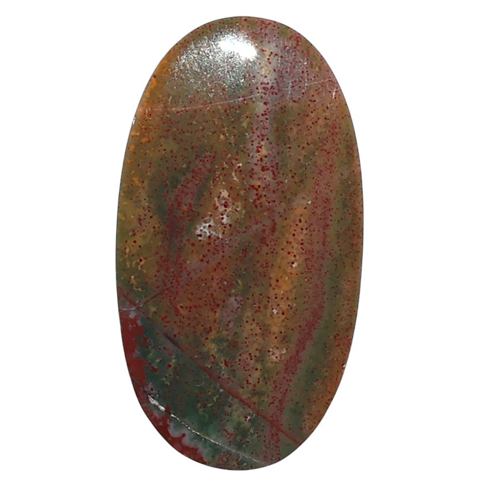 Natural Blood Stone 17.1x31.4x4 mm Oval Shape Polished Gemstone LS99-010379