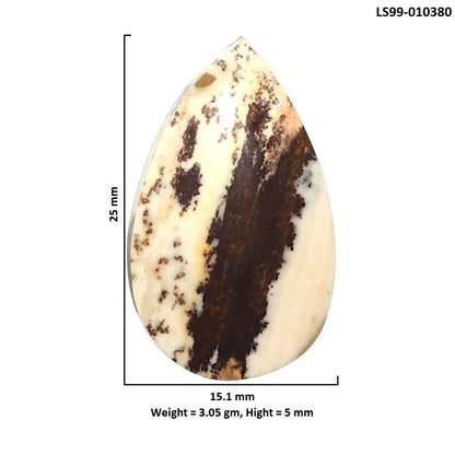 Natural Outback Jasper 15.1x25x5 mm Pear Shape Polished Gemstone LS99-010380