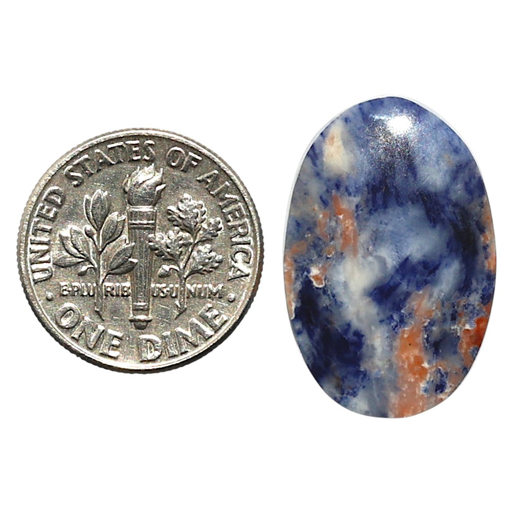 Natural Sodalite 15.5x23.15x5 mm Oval Shape Polished Gemstone LS99-010390