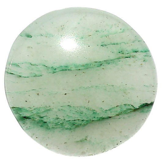 Natural Green Aventurine 22x22x5 mm Round Shape Polished Gemstone LS99-010406
